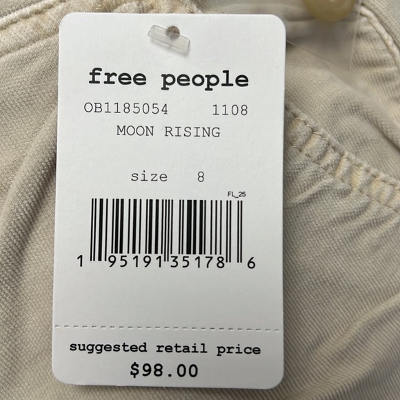 Free People Women Fine Line Cropped Jeans Moon Rising - Picture 4 of 7